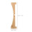 Grand Plateau Bois Beige Base Pot Fleurs Drainage Efficace 2
