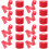 Disposable Barber Neck Strips Red Paper Soft Flexible for Salon 6