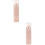 2Pièces Pinceaux Rétractables Doux Pour Poudre Et Blush Rose 8