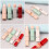 2Pièces Pinceaux Rétractables Doux Pour Poudre Et Blush Rose 10