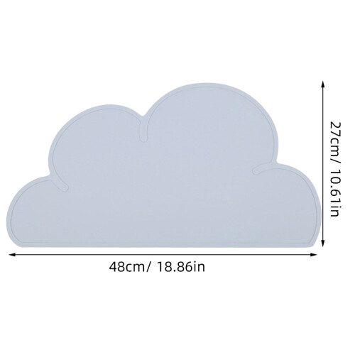 2Pièces Napperons Silicone Nuage Enfants Antidérapants 1