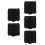 5Pièces Roll Cutter Noir Résistant Compartiments Protecteurs 10