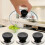 24Pcs Simple Black Pot Lid Knobs Heat-Resistant Pan Cover Accessories 4