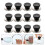 24Pcs Simple Black Pot Lid Knobs Heat-Resistant Pan Cover Accessories 9