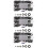 3Sets 260-Delige Manganen Snap Locking Washers Zwart 9