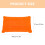 2Pièces Oreiller Gonflable Ergonomique En Velours Orange Camping 2