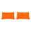 2Pièces Oreiller Gonflable Ergonomique En Velours Orange Camping 10