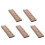 5Pièces Rangement Pratique Anches Hautbois ABS Couleur Marron 5