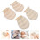 4Paires Moufles Infantile Coton Doux Protège Visage Bébé 9