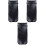 3Pcs Black Pen Case Holder Durable Pen Storage Bag for Office 4