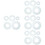 20Pcs Flexible Plastic Quilting Rulers Grey Patchwork Sewing Tools 7
