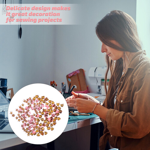 200pcs Diy Buttons Small Crystal 2