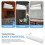 Air Conditioner Windshield White Windproof Accessories Pvc 8