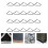 80Pcs Weatherproof Silver Triangle Rings Trampoline Strap Buckles 8