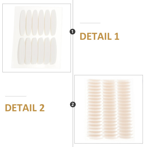 2X Onzichtbare Dubbele Ooglid Stickers Lichtgewicht En Ademend 2