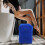 Dark Blue Inflatable Footrest Cushion, Adjustable Height, 4