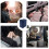 Dark Blue Inflatable Footrest Cushion, Adjustable Height, 5