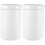 2Pcs Ceramic Food Storage Canisters White with Sealed Cover 3
