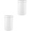 2Pcs Ceramic Food Storage Canisters White with Sealed Cover 4