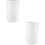2Pcs Ceramic Food Storage Canisters White with Sealed Cover 6