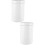 2Pcs Ceramic Food Storage Canisters White with Sealed Cover 7