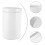 2Pcs Ceramic Food Storage Canisters White with Sealed Cover 11