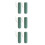 6Pcs Portable Toothbrush Toothpaste Organizer Green Hard Plastic Box 8