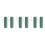 6Pcs Portable Toothbrush Toothpaste Organizer Green Hard Plastic Box 10