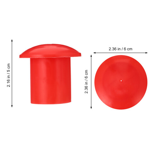 60 Pcs Safety Steel Cap Rebar End Caps Equipment Work 2
