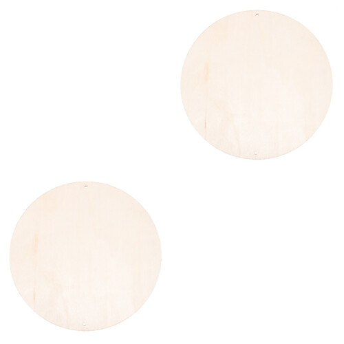 2Pièces Support Bois Rond DIY Bois Naturel Pour 2