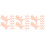 90Pcs Adorable Small Plastic Babies Pink Decoration Gift 5