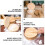 1-Pack Wooden Dumpling Mold Press Tool for Dumpling Making Housewarming Khaki Color 3