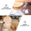 1-Pack Wooden Dumpling Mold Press Tool for Dumpling Making Housewarming Khaki Color 5