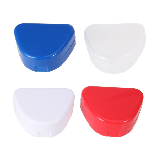 12Pcs Plastic Denture Box Assorted Colors Storage Case 1