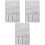 3Pcs Armrest Hanging Storage Organizer Grey Oxford Cloth for Sofa 4