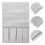 3Pcs Armrest Hanging Storage Organizer Grey Oxford Cloth for Sofa 11