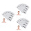 3Pcs Eyebrow Stencil Templates White Adhesive Precision Shaping Tools 10