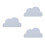 3Pcs Heat Resistant Grey Silicone Cloud Table Mats Kids Washable 6