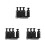3Pcs Black Finger Trainer Hand Exerciser for Guitar Music Practice 7