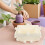 Herbruikbare Plastic Mal Voor Cement Bloempotten in Beige Kleur 5