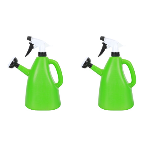 2St Huiselijke Tuinsproeier Groen Compact Plantenspuit 1