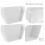 gutter outlet seal Gutter Downspout Plug PVC Block Debris Home Improvement 1Pcs 3