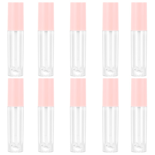 30Pcs Pink Lip Balm Tubes Durable ABS Refillable Lip Gloss Containers 1