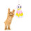 Παιχνίδι Squeaky Plushie για γατάκια με διαδραστικό ήχο για ασφαλή διαδραστικό παιχνίδι 2