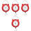 4Pcs Portable Hanging Luggage Scale with Hook Assorted Colors Durable 5