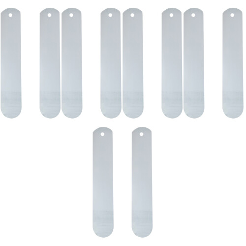 10Pièces Planchettes Aluminium Argentées Pour Sublimation 2