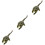 3Pcs Artificial Dinosaur Model Toy Green Plastic Educational Plaything 6