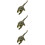 3Pcs Artificial Dinosaur Model Toy Green Plastic Educational Plaything 9