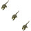 3Pcs Artificial Dinosaur Model Toy Green Plastic Educational Plaything 10