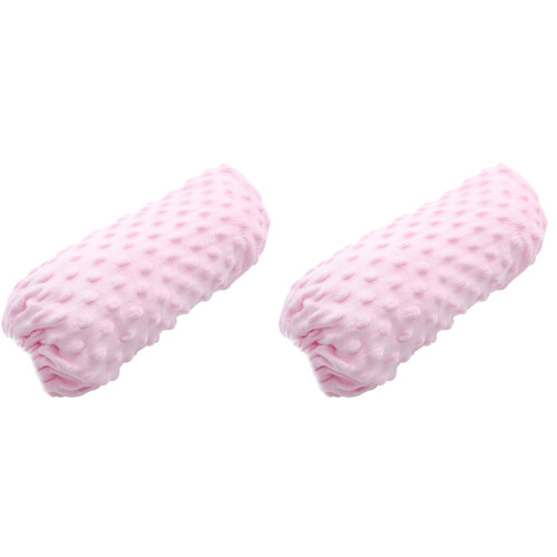 2Pcs Pink Infant Changing Pad Covers Removable Washable for Home Use 2
